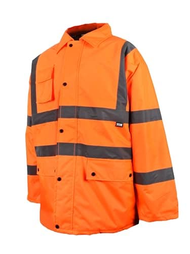 Image of Scan Hi-Vis Motorway Jacket Orange, Railway Standard RIS-3279-TOM Size: M