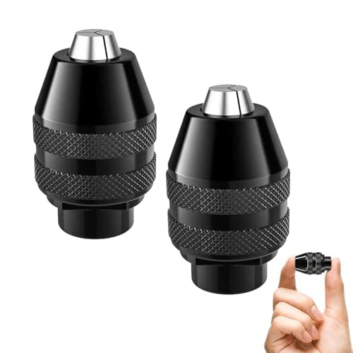 Image of 4486 Multi Chuck for Dremel 2 Pack, Mellbree 0.8-3.2mm Drill Keyless Bit Chuck Shank Rotary Tool Change Kit Compatible for Dremel 4486 Part Rotary Tools 3000 4000 7700 8200