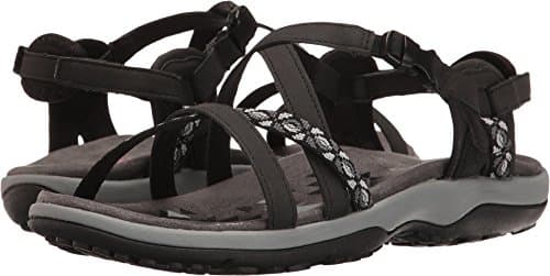 Image of Skechers Women's Reggae Slim - Vacay-40955 Sling Back Sandals, Black Black Blk, 4 UK