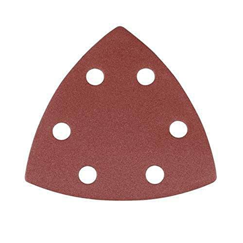 Image of Silverline 218923 Hook and Loop Triangle Sheets 90 mm 10pk 80 Grit