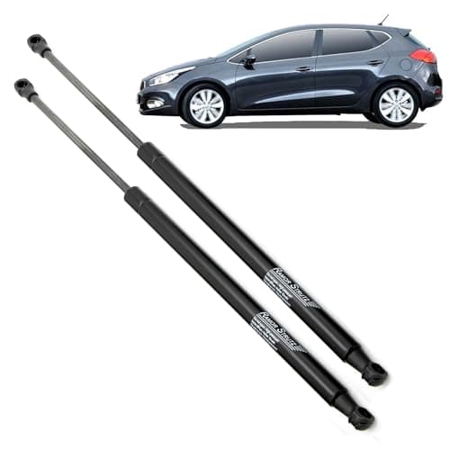 Image of Ramor Strutz 2x Tailgate Gas Struts Compatible with a Kia Cee'd JD Hatchback 2012-2018. Tailgate Gas Springs Replacement for 81770A2000 and others.