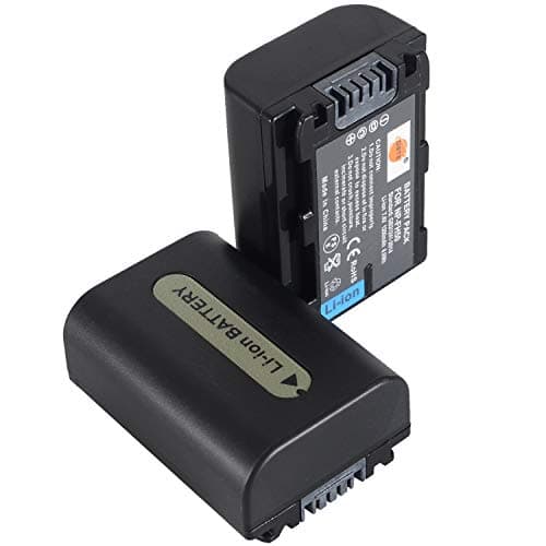 Image of DSTE 2PCS NP-FH50 Battery Compatible for Sony DSLR-A230, DSLR-A330, DSLR-A380, DSLR-A390, DSC-HX1, DSC-HX100V, DSC-HX200V, HDR-TG3, HDR-TG5, HDR-TG7