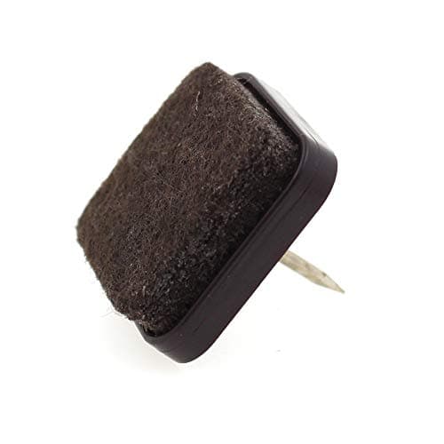 Image of 16x Square Nail in Furniture Feet Glides with Felt Pad 25mm (1") by Lifeswonderful®
