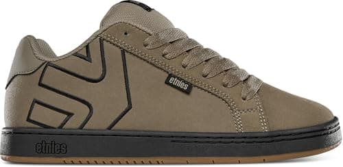 Image of etnies Fader - Classic Skate Cupsole, Reinforced Build, Cushioned Feel, Everyday Sneakers - Warm Grey/Black - 6.5