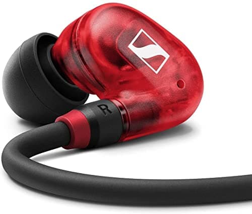 Image of Sennheiser IE 100 PRO WIRELESS RED Wireless In-Ear Monitors | Dynamic 10mm Broadband Transducer | BT Connector, USB-C Cable & S/M/L Silcone Adaptors Included | Red & Black (509173)