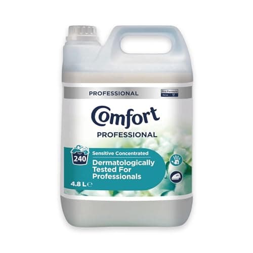 Image of Comfort Professional Sensitive Concentrated Fabric Softener 4.8L (240 Washes) | Long-Lasting Freshness for Your Laundry | Detergent | Anti-Static | Hypoallergenic & dermatologically tested