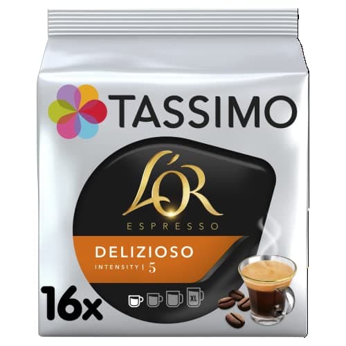 Image of Tassimo L'OR Espresso Delicious Coffee Pods, Pack of 16