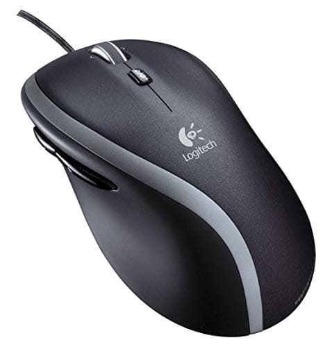 Image of Logitech M500 Wired USB Mouse, High Precision 1000 DPI Laser Tracking, 7 Buttons, PC / Mac / Laptop - Black