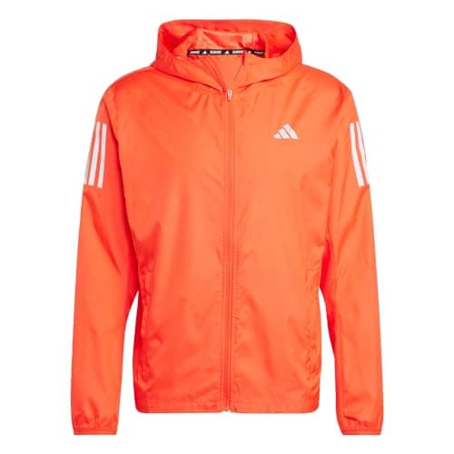 Image of adidas Mens Own the Run Jacket, Bright Red, L