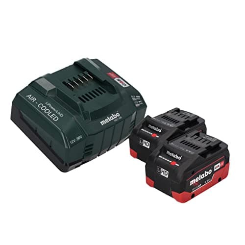 Image of Metabo 18V Basic Set with 2X 5.5Ah LiHD Batteries & ASC 145 Charger