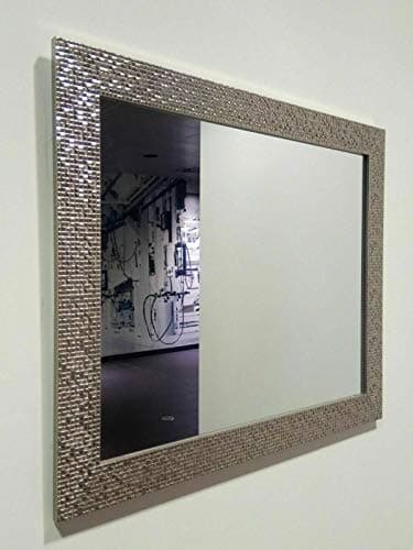 Image of DEENZ New Mosaic Effect Large Wall Hanging Mirror With a Decorative Design 50x60cm Wall Mirror