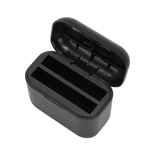 Image of Fast Battery Charger Hub Compartment for Insta360 X3 Camera, Battery Charging Storage Station LED Display with USB Type C Cable, Battery Not Included