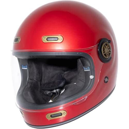 Image of Black Orbit Motorcycle Helmet XS Gloss Cherry Red