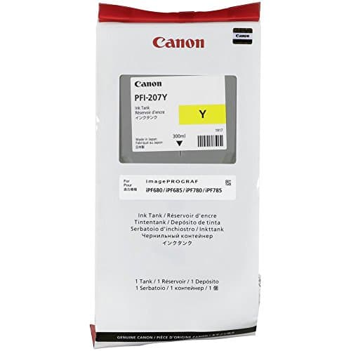 Image of Canon PFI-207Y Ink Cartridges - Yellow