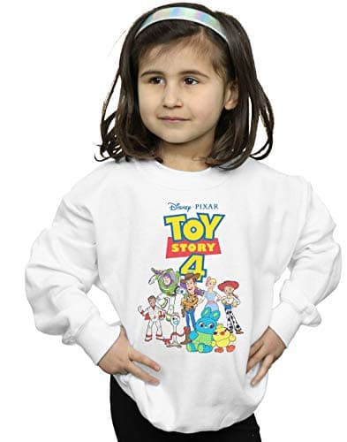Image of Disney Girls Toy Story 4 Crew Sweatshirt White 12-13 years
