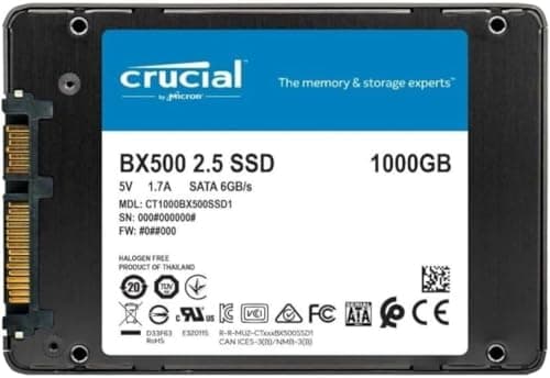 Image of Crucial BX500 1TB SATA 6Gb/s Solid State Drive