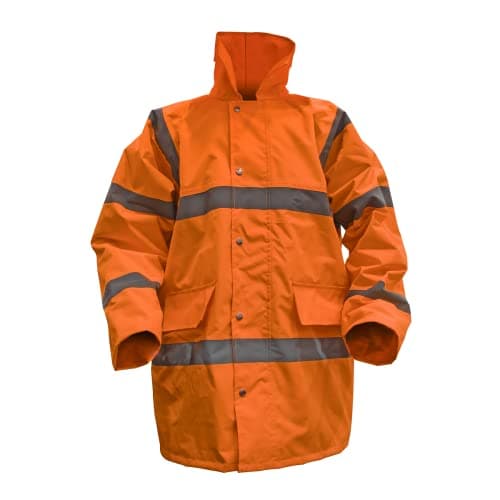 Image of Sealey 806XXLO Hi-Vis Orange Motorway Jacket with Quilted Lining - XX-Large