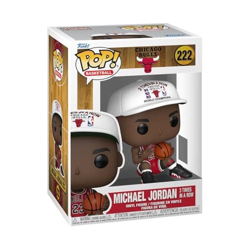 Image of Funko POP! NBA: Chicago Bulls - Michael Jordan - 3 in a Row - Collectable Vinyl Figure - Gift Idea - Official Merchandise - Toys For Kids & Adults - Model Figure for Collectors and Display
