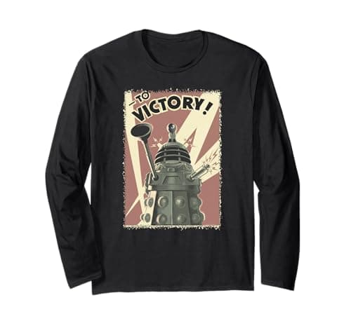 Image of Propoganda Dalek Sci-Fi Fan 60th Anniversary Long Sleeve T-Shirt