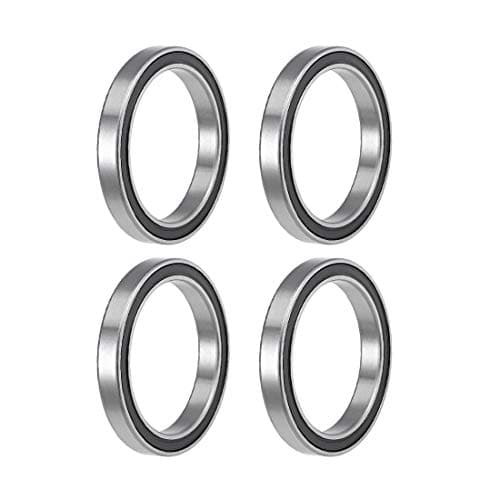 Image of sourcing map 6808-2RS Deep Groove Ball Bearings 40mm Inner Dia 52mm OD 7mm Bore Double Sealed Chrome Steel Z2 4pcs