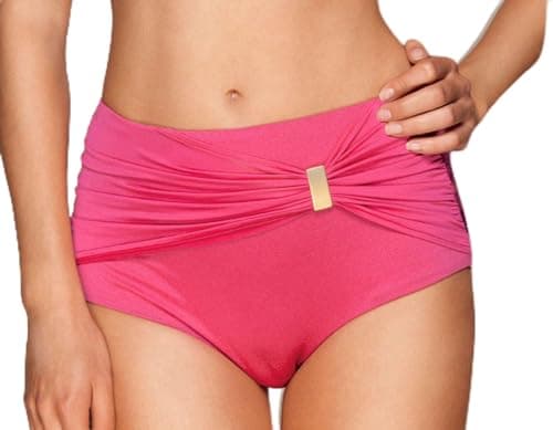 Image of Gossard Women's Sienna Deep Shorts Bikini Bottoms, Red, Size 10 (Manufacturer Size: Small)