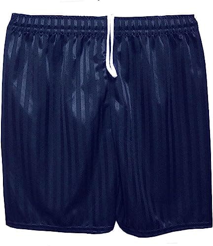 Image of COSHAL® Mens Football Shorts Sportswear Mens Athletic Shorts Mens Womens Running Gym Sports Fitness Shadow Stripe Shorts Mens Breathable PE Sports Short Navy S