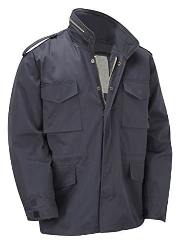 Image of M65 Military Field Jacket with Removable Quilted Inner Liner - Navy (L)