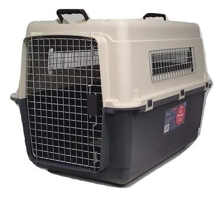 Image of Henry Wag Air Kennel For Car, Sea or Air - Safe and Secure Travel for your Pets - Include Bowls and Travel Labels Meets Airline Regulations (Large 90 x 60 x 68cm)