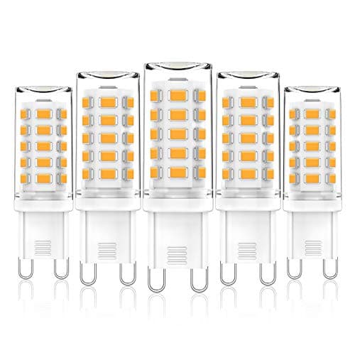 Image of CHEERBEE G9 LED Bulbs Dimmable, Warm White 2700K, 3W G9 LED Light Bulb, 28W 33W 40W Halogens Equivalent, AC 220-240V, 325LM, CRI>85, Mini Capsule Bulb for Home Lighting, No Flicker, 5 Pack