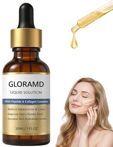 Image of Face Lift Serum, Liquid Solution, Anti-Aging Serum Essence Oil with Peptide & Collagen, Reduce Wrinkles and Fine Lines, Moisturizing and Firming Skin, For All Skin Types (1)