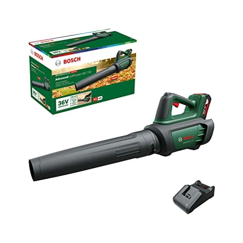 Image of Bosch Cordless Leaf Blower AdvancedLeafBlower 36V-750 (1x 2.0 Ah Battery, 36 Volt System, for Clearing Stubborn Leaves and Large Areas, Lightweight: 2.8 kg, in Carton Packaging)