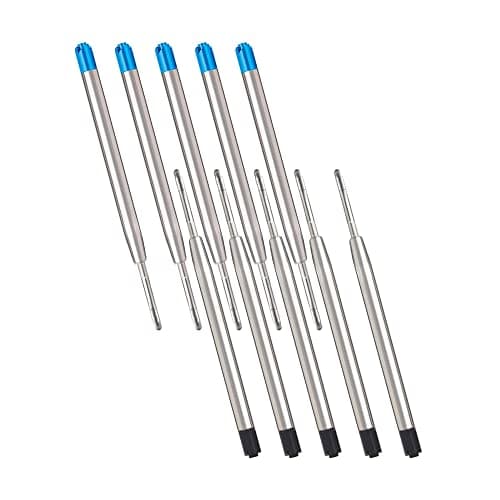Image of 10 Parker Ballpoint Pen Refills, G2 Format - 5 Blue + 5 Black