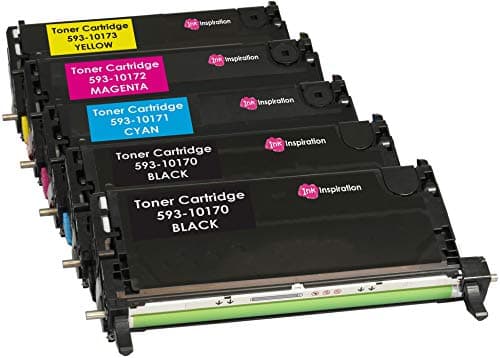 Image of Ink Inspiration 5 (1 SET + 1 BLACK) Compatible Laser Toner Cartridges for Dell 3110, 3110cn, 3115, 3115cn | 8,000 Pages