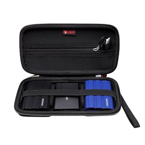 Image of XANAD Hard EVA Case for Samsung T9 / Samsung T7 Shield/Samsung T7 / Samsung T7 Touch Portable SSD 1TB External Solid State Drive (Black)