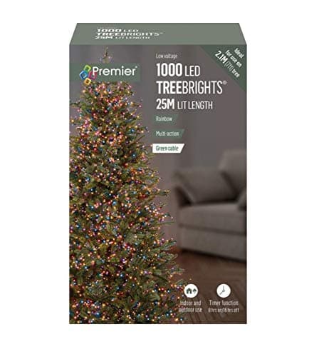Image of 1000 Multi Action Treebrights Rainbow LED Lights with Timer by Premier