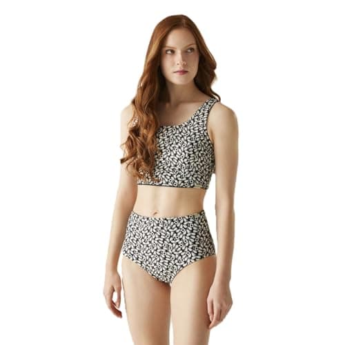 Image of Regatta Womens/Ladies Orla Kiely Jasmine Flower Reversible Bikini (20 UK) (Black)