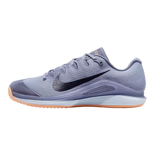 Image of Nike Vapor 12 Men's Clay Court Tennis Shoes (HQ6026-400, Ashen Slate/Light Armory Blue/Marrakesh/Obsidian), Ashen Slate/Light Armory Blue/Marrakesh/Obsidian, 9 UK