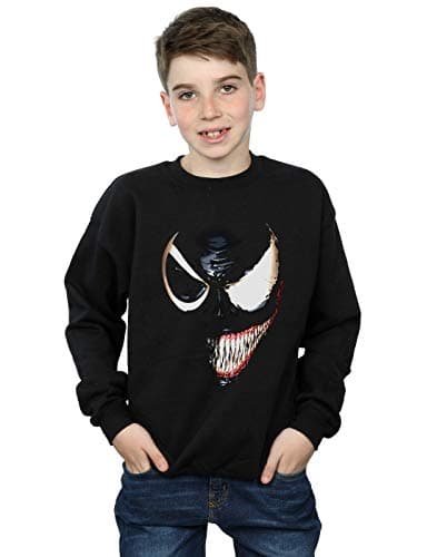 Image of Marvel Boys Venom Lethal Protector Sweatshirt Black 9-11 Years