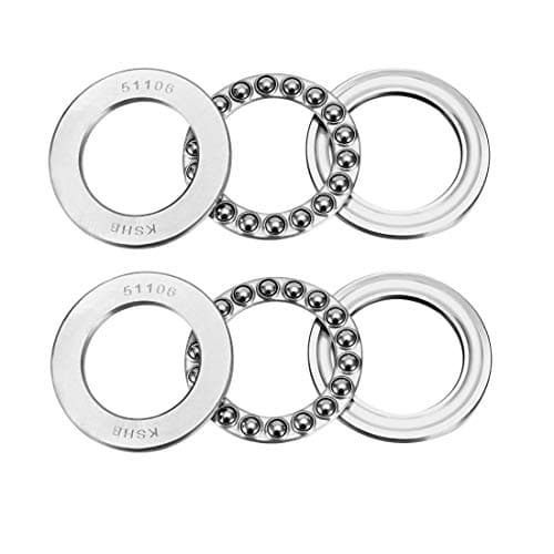 Image of sourcing map 51106 Thrust Ball Bearings 30mm x 47mm x 11mm Chrome Steel ABEC3 Single Row Roller 2pcs