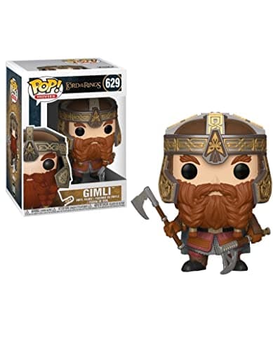Image of Funko POP! Vinyl: LOTR/Hobbit: Gimli Lord Of the Rings - Collectable Vinyl Figure - Gift Idea - Official Merchandise - Toys for Kids & Adults - Movies Fans - Model Figure for Collectors and Display