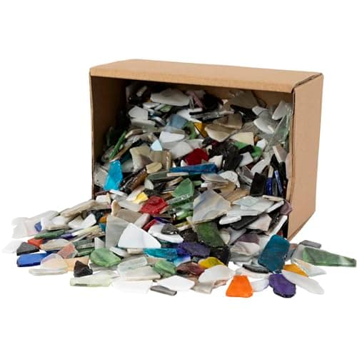 Image of Creativ Mosaic Tiles 1kg - Assorted Glass & Mirror Pieces for Crafts, Gem Art & DIY | Mosaic Kits for Adults & Kids, Diamond Art, Home Decoration Projects