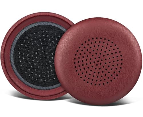 Image of SOULWIT Replacement Earpads Cover for Plantronics Voyager Focus UC B825/1&2 UC, Voyager 4210/4220, Cushions Ear Pads Cover for Poly BlackWire 5200/C5200/5210/C5210/C5220/7225, Backbeat Sense-Burgundy