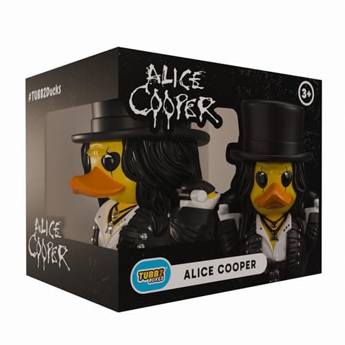 Image of TUBBZ Boxed Edition: Alice Cooper Cosplaying Rubber Duck Vinyl Figure – Official Collectible for Fans of Alice Cooper