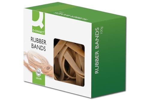 Image of Q-Connect Rubber Bands Assorted Sizes 100g,Green