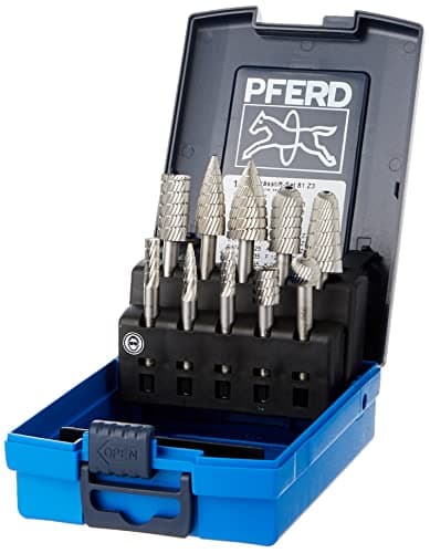 Image of PFERD HSS Burr Set, 10 Pieces, Tooth 3, Shank Diameter 6 mm, 22900813 - for Cutting Steel, Cast Steel and Cast Iron