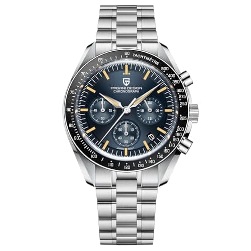 Image of Pagani Design 1701 V6 Moon Wristwatch Men's Quartz Chronograph Watches Japan VK63 Movement Stainless Steel Waterproof Sports Watch