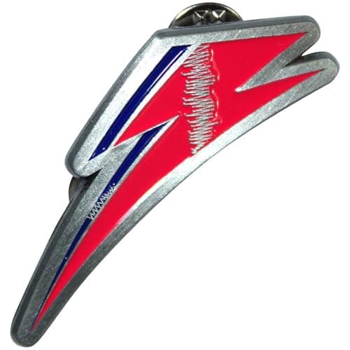 Image of David Bowie Flash Pin Badge One Size