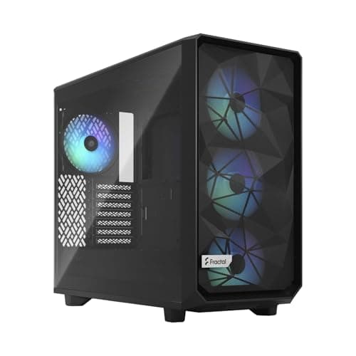 Image of Fractal Design Meshify 2 Lite RGB Black Light Tinted Tempered Glass - ATX Mid Tower Computer Case