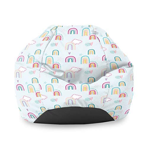 Image of rucomfy Beanbags Rainbow Sky Kids Classic Bean Bag. Comfortable Home & Bed Room Chair. Durable & Machine Washable - 65 x 85cm (Beanbag Only)