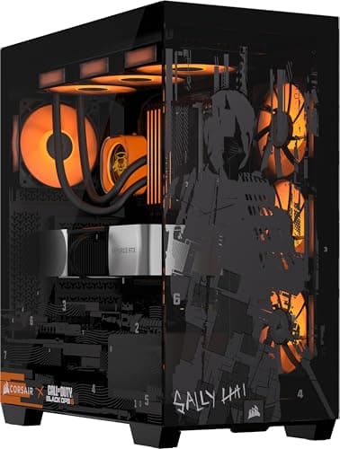 Image of CORSAIR 3500X Call of Duty®: Black Ops 6 Edition Mid-Tower ATX PC Case – Panoramic Tempered Glass, Spacious Interior, ASUS BTF and MSI Project Zero Reverse Motherboard Compatible, No Fans Included